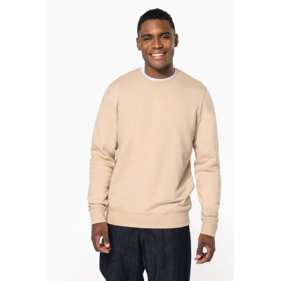 Sweatshirt eco-responsável com decote redondo