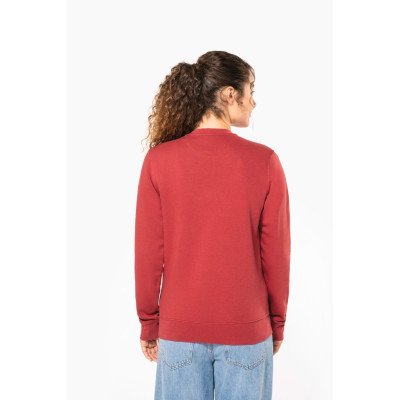Sweatshirt eco-responsável com decote redondo