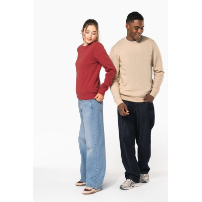 Sweatshirt eco-responsável com decote redondo