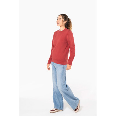 Sweatshirt eco-responsável com decote redondo