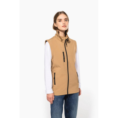 Blusão softshell 3 camadas com capuz e mangas amovíveis unissexo