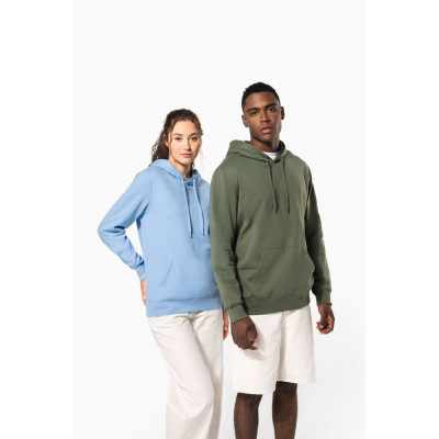 Sweatshirt reciclada com capuz unissexo