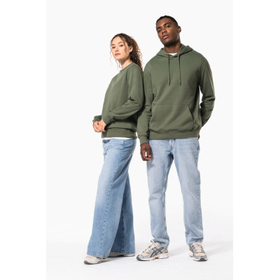 Sweatshirt reciclada com capuz unissexo