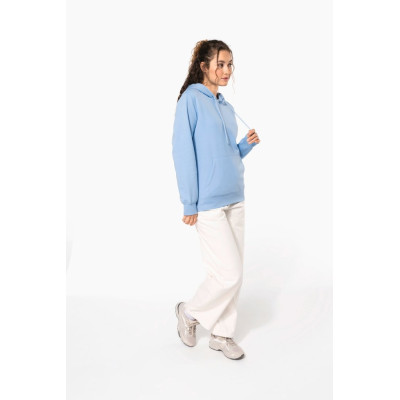 Sweatshirt reciclada com capuz unissexo