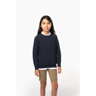 Sweatshirt decote redondo de criança