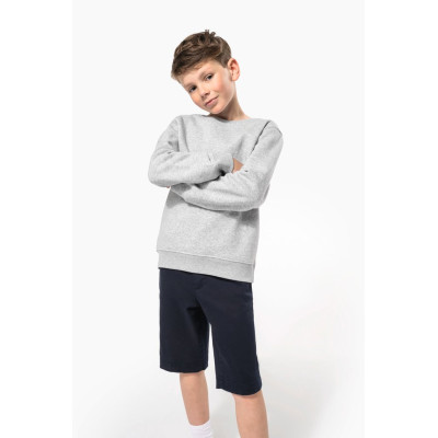 Sweatshirt decote redondo de criança