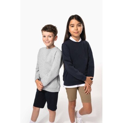 Sweatshirt decote redondo de criança