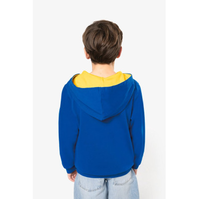 Kids' contrast hooded sweatshirt