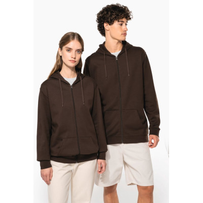 Sweatshirt com fecho e capuz