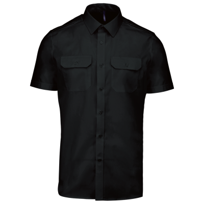 Camisa piloto de homem de manga curta