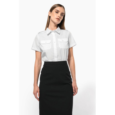Ladies’ short-sleeved pilot shirt