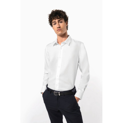 Men's long-sleeved non-iron shirt