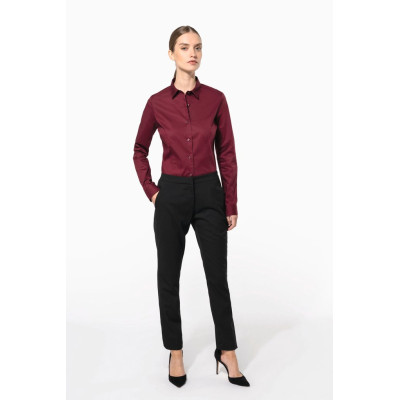 Camisa de senhora manga comprida com Stretch