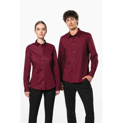 Camisa de senhora manga comprida com Stretch