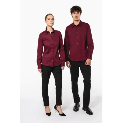 Camisa de senhora manga comprida com Stretch