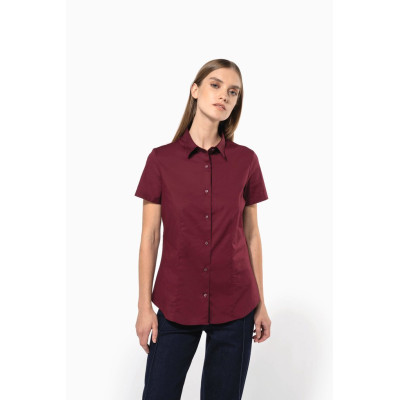 Camisa de senhora manga curta com Stretch
