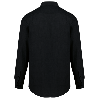Camisa manga comprida em Oxford de tratamento fácil