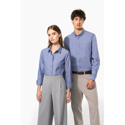 Ladies' long-sleeved Oxford shirt