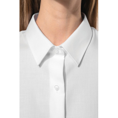 Camisa de senhora de manga comprida supreme não precisa passar a ferro
