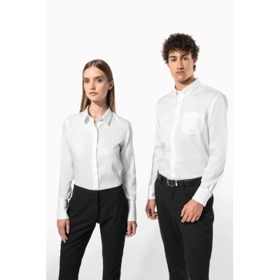 Camisa de senhora de manga comprida supreme não precisa passar a ferro
