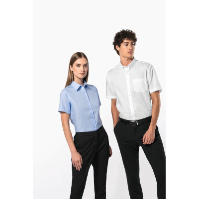 Camisa micro sarja manga curta supreme não precisa passar a ferro