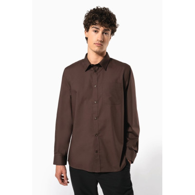 Camisa popeline poliéster / algodão de tratamento fácil