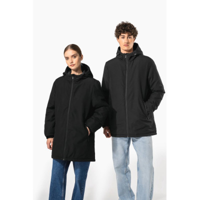 Parka com capuz de material reciclado unisex