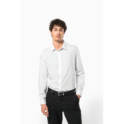 Men’s poplin easy care polycotton shirt