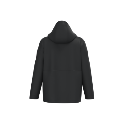 Parka 3 em 1 impermeável com capuz bicolor unissexo