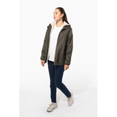 Unisex sherpa-lined jacket