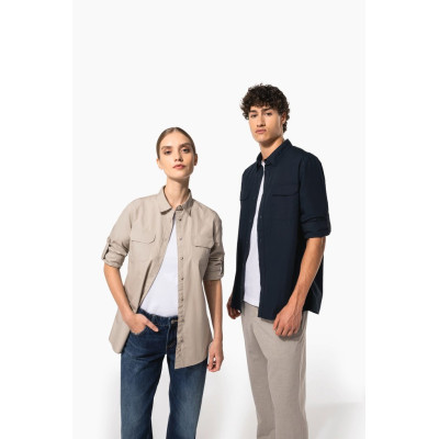 Camisa Safari de senhora manga comprida