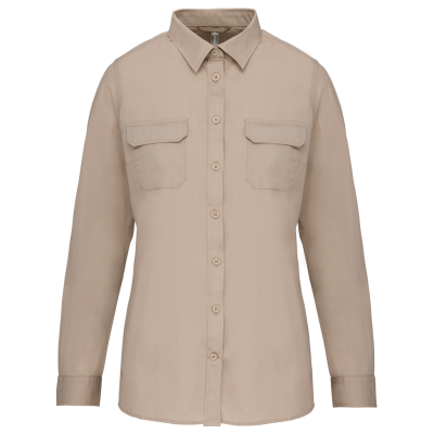 Camisa Safari de senhora manga comprida