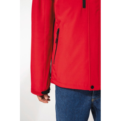 Parka softshell acolchoada com capuz