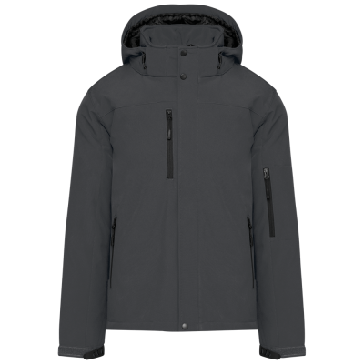 Parka softshell acolchoada com capuz