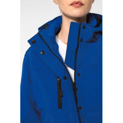 Parka softshell acolchoada de senhora com capuz