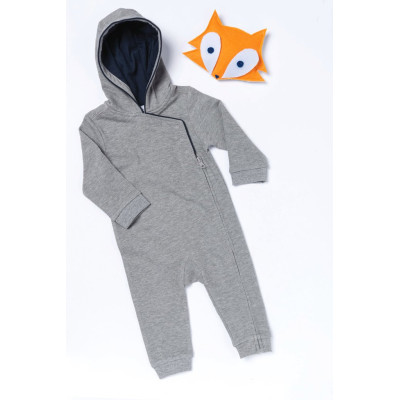 Babies' hooded romper