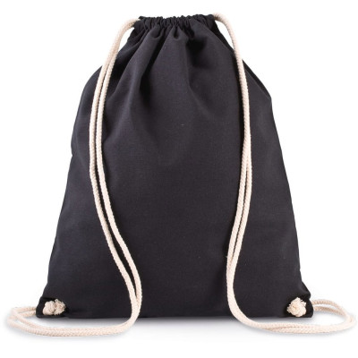 Mochila em algodão biológico com cordões