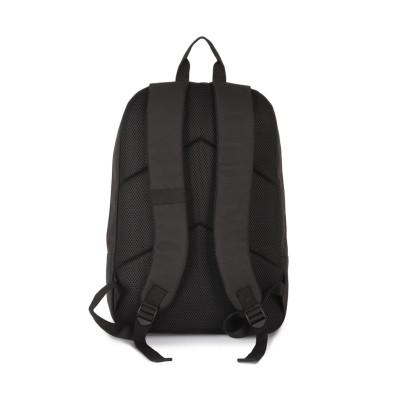 Mochila com fecho éclair em contraste