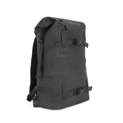 Mochila impermeável com fivelas de compressão