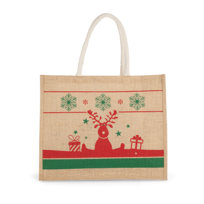 Saco de compras com motivos de Natal