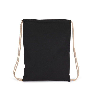 Saco em material reciclado com cordão de ajuste