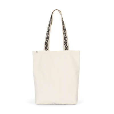 Saco de compras reciclado com fundo plano
