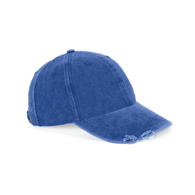 Boné vintage com efeito rasgado - 6 painéis