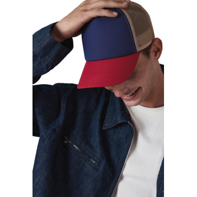 Boné Trucker com 5 painéis em algodão canvas - K-up Gold Label