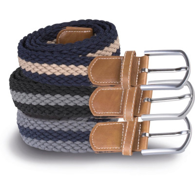 Braided elasticated belt
