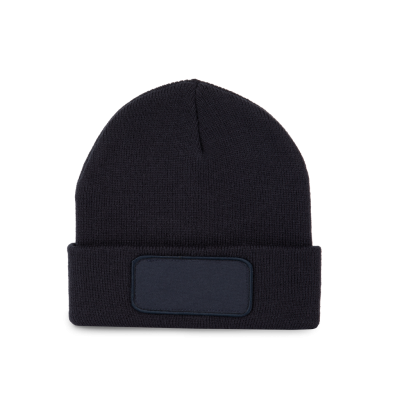 Beanie with patch