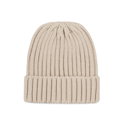 Gorro em malha dupla com dobra