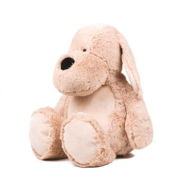 Cão de peluche com fecho