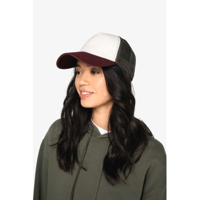 Boné trucker eco-responsável 5 painéis unissexo