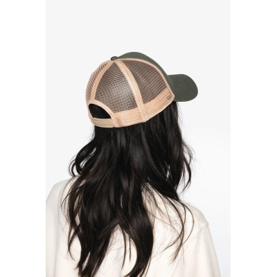 Boné trucker eco-responsável 6 painéis unissexo